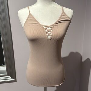 Free People Nude Intimately FP Crossfire Seamless Camisole size M/L